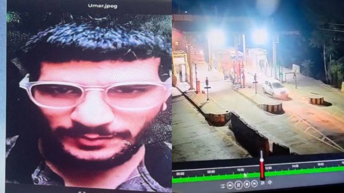 Delhi Blast Probe: CCTV Captures Prime Suspect Dr Umar Un Nabi At Mewat Toll