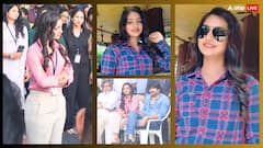 शर्ट, पैंट और आंखों पर काला चश्मा... देसी से मॉडर्न बनीं महाकुंभ गर्ल मोनालिसा, तस्वीरें वायरल