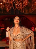 Malaika Arora Stuns In A Gold-Embellished Lehenga, Redefining Festive Glam