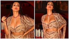 Malaika Arora Stuns In A Gold-Embellished Lehenga, Redefining Festive Glam