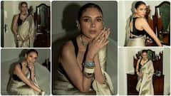 Aditi Photos: સિલ્કી સાડી અને સ્લીવલેસ બ્લાઉઝમાં હૉટ હસીના લાગી અદિતી રાવ હૈદરી, જુઓ