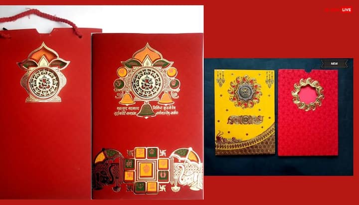 According to Vastu Shastra, black and brown colors should be avoided in wedding invitation cards. Auspicious colors like red, yellow, saffron are considered positive for wedding cards.
