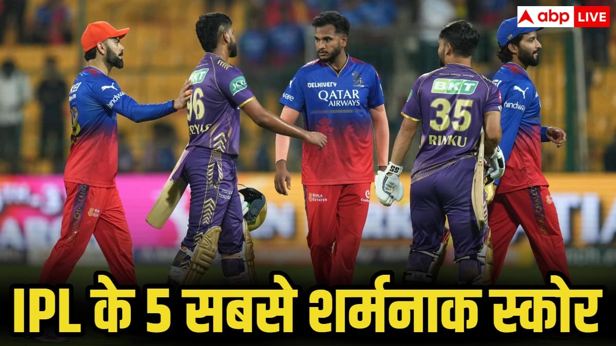 IPL के सबसे शर्मनाक स्कोर, जब टीमें 70 रन का आंकड़ा भी नही पार कर सकी
