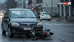 Caught On Cam: Speeding Car Rams Scooter, Flings Riders Into Air In Jhansi; 2 Injured