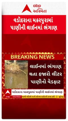 Vadodara news: વડોદરાના મકરપુરામાં પાણીની લાઈનમાં ભંગાણ