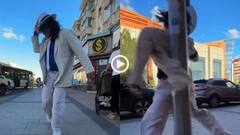 Video: पहिए वाले जूते पहन माइकल जैक्सन की तरह की मूनवॉक, पोल से टकराकर गिरा… वीडियो वायरल