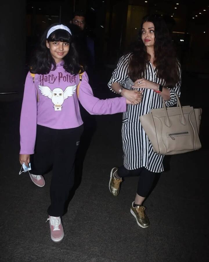 Aishwarya has also been taking her daughter along to her foreign events. In such a situation, Aaradhya has often been spotted at the airport holding his hand.