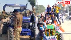 चूरू में कांग्रेस सांसद राहुल कस्वां 'किसान एकता ट्रैक्टर मार्च' को पुलिस ने रोका, 100 लोग डिटेन