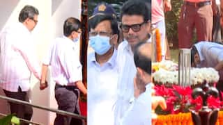 Sanjay Raut: दुर्धर आजार होऊनही बाळासाहेबांसाठी संजय राऊत अखेर घराबाहेर पडलेच, तोंडाला मास्क लावून शिवसैनिकांच्या गराड्यात स्मृतीस्थळावर पोहोचले