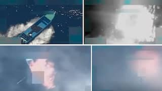 Video: ड्रग्ज तस्करी करणारी बोट भर समुद्रात अमेरिकेनं फिल्मी स्टाईलने हवाई हल्ला करत बेचिराख केली; ट्रम्पकडून थेट आदेश