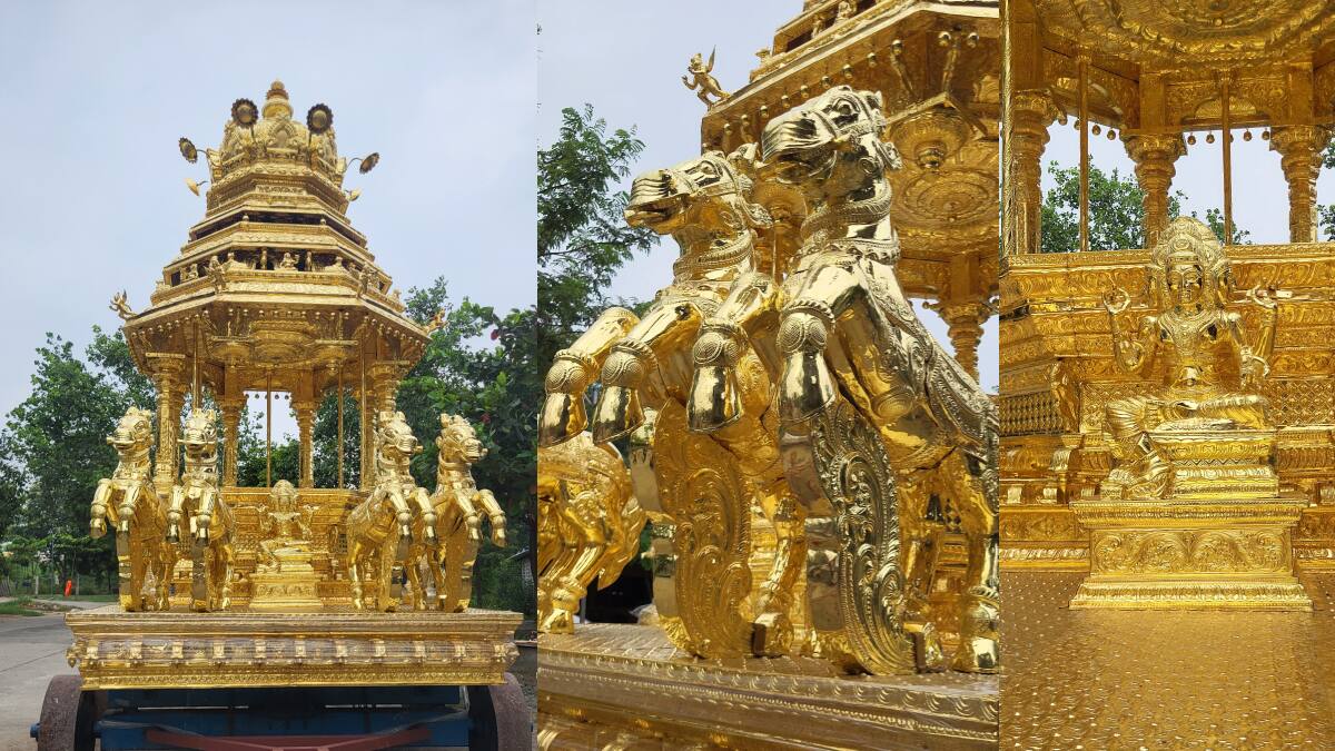 காஞ்சிபுரம் ஏகாம்பரநாதர் கோயில்: தங்கத் தேர் கும்பாபிஷேகத்தில் தரிசனம்! டிசம்பர் 8-ல் இரட்டை கொண்டாட்டம்!