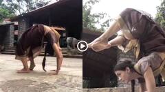 Video: भक्ति, भावना और नृत्य... देसी अंदाज में जिम्नास्ट करती दिखी महिला, फ्लेक्सिबिलिटी देख हैरान हुए लोग