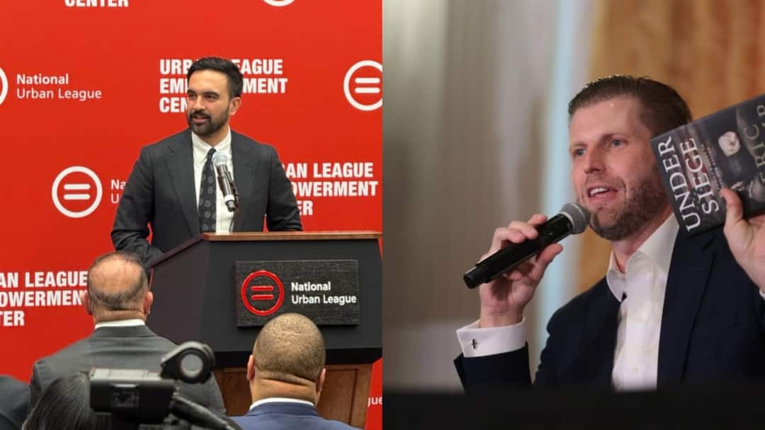 ‘He Hates Indian Population’: Eric Trump’s Big Claim Against New York Mayor-Elect Zohran Mamdani