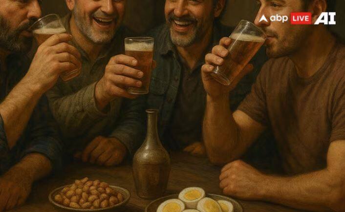 1970 ਅਤੇ 1990 ਦੇ ਦਹਾਕੇ ਦੇ ਵਿਚਕਾਰ, ਮੂੰਗਫਲੀ ਅਤੇ ਅੰਡੇ ਪੂਰੇ ਭਾਰਤ ਵਿੱਚ ਇੱਕ ਪ੍ਰਸਿੱਧ ਸੁਆਦੀ ਭੋਜਨ ਬਣ ਗਏ। ਇਹ ਸਸਤਾ ਅਤੇ ਆਸਾਨੀ ਨਾਲ ਉਪਲਬਧ ਸੀ। ਮੂੰਗਫਲੀ ਵਿਟਾਮਿਨ ਬੀ9 ਨਾਲ ਵੀ ਭਰਪੂਰ ਹੁੰਦੀ ਹੈ, ਜੋ ਸ਼ਰਾਬ ਦੇ ਪ੍ਰਭਾਵਾਂ ਨੂੰ ਘਟਾਉਣ ਵਿੱਚ ਮਦਦ ਕਰਦੀ ਹੈ।