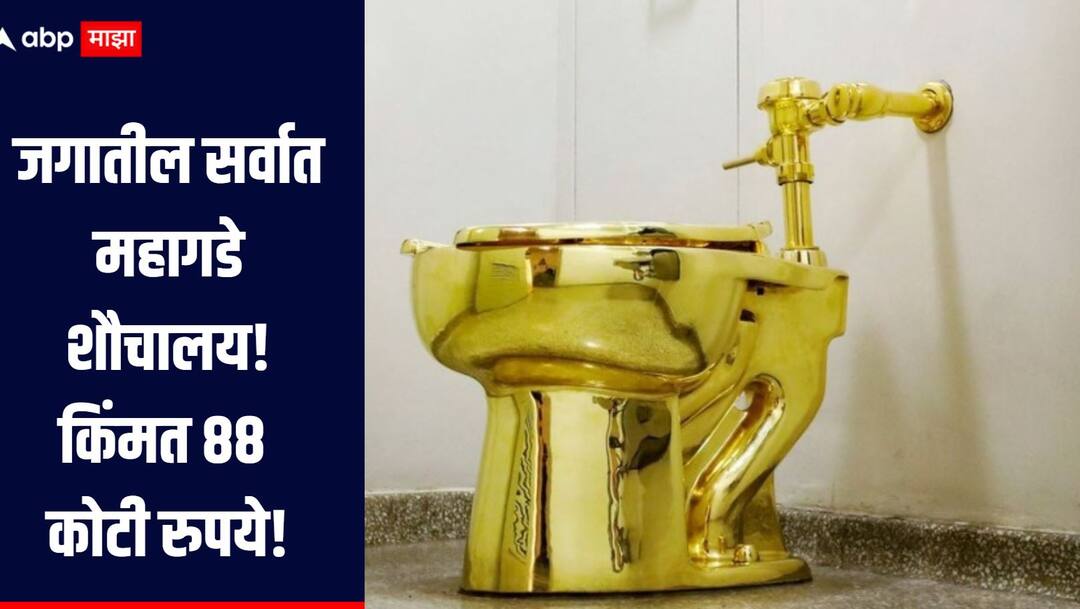 Worlds most expensive toilet The world most expensive toilet Priced at Rs 88 crore जगातील सर्वात महागडे शौचालय! किंमत 88 कोटी रुपये, नेमकं काय आहे वेगळेपण? जाणून घया सविस्तर माहिती