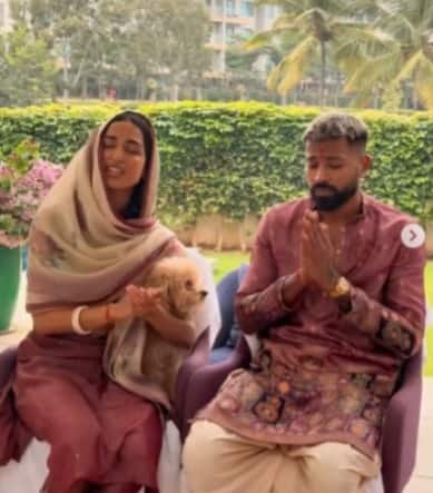 व्हिडिओमध्ये हार्दिक पांड्या संपूर्ण श्रद्धाभावाने हनुमानजींची पूजा करताना दिसत आहे.