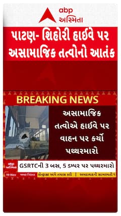 Patan stone pelting: પાટણ- શિહોરી હાઈવે પર અસામાજિક તત્વોનો આતંક, હાઈવે પર વાહન પર કર્યો પથ્થરમારો