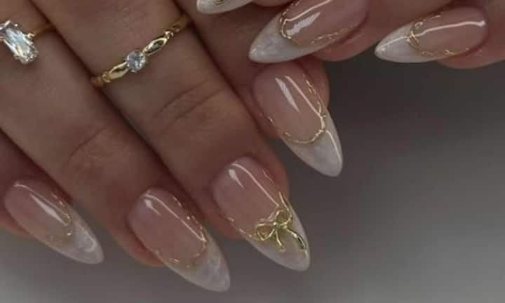 बिग फैट इंडियन वेडिंग में 3D एम्बेलिश्ड नेल्स परफेक्ट माने जाते हैं. इन नेल्स में नेल्स के लिए ज्वेलरी जैसे छोटे पल्स, क्रिस्टल स्टड्स या गोल्ड फॉइल लगे होते हैं. यह डिजाइन न्यूड या ब्लश पिंक शेड्स पर सबसे अच्छे लगते हैं. वेडिंग सीजन में आप इन नेल्स को मेहंदी, संगीत या ब्राइडल पोट्रेट्स में करवा सकते हैं.