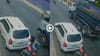 Video: रोड किनारे खड़ी कार से टकराया बाइक सवार, ट्रक के नीचे आया, एक सेकंड में मौत, देखें वीडियो