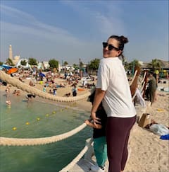 दुबई में दोनों बेटों और पति संग वेकेशन एंजॉय कर रही हैं गौहर खान, पहली बार फैंस को दिखाई फरवान की झलक