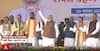 Bihar CM Oath Ceremony: PM Modi Thanks People of Bihar with His Signature Gamchha Wave