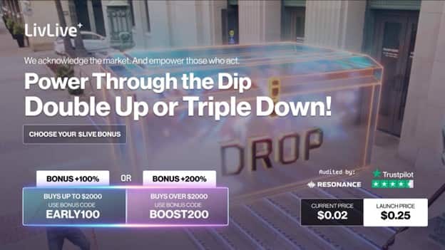 LivLive Launches a 200% Bonus Outshining Solana and Cardano Hype as the Best Crypto to Buy in Q4 2025
