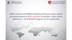 IIBM Institute and SWISS Academy announce major global accomplishment as 400+ scholars complete 7-days online Doctoral E-Certification Program on AI Leadership