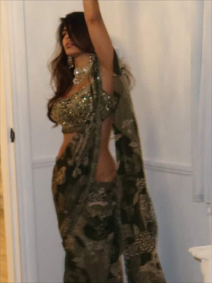 कई फोटोज में जैस्मिन जमकर पोज देती दिख रही हैं. कई तस्वीरों में वो पतली कमर फ्लॉन्ट करती दिख रही हैं.