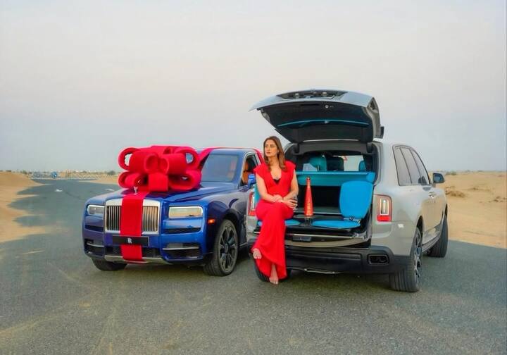 Now, a month after her birthday, the actress shared her happiness with the fans. Nargis Fakhri has given many poses on social media while sitting on a luxurious Rolls Royce. The pictures went viral within just a few hours of being shared.