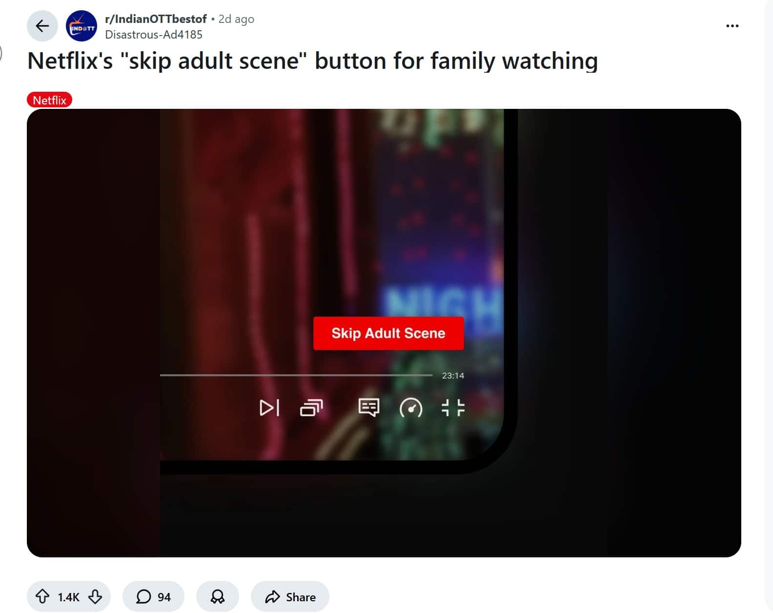 Neflix Launch New Feature Skip Adult Scene Fact Check: नेटफ्लिक्सवर आई-वडिलांसोबत बसून पाहू शकता A रेटेड फिल्म्स; OTT प्लॅटफॉर्मवर आलाय नवा ऑप्शन?