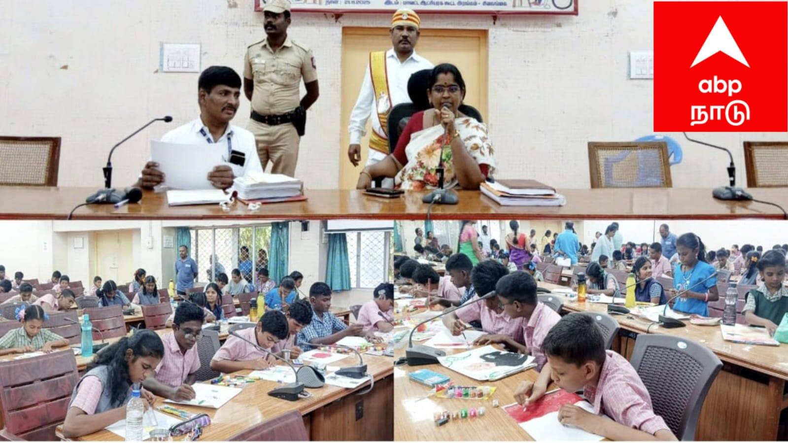 மாற்றுத்திறனாளிகளின் திறமைக்கு ஒரு கொண்டாட்டம்.. ஓவியப் போட்டியில் கலக்கிய மாணவர்கள்: ஆட்சியரின் உரை!