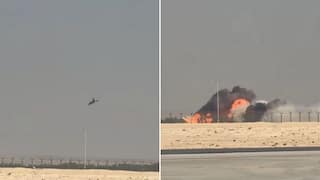 Massive Fireball Caught On Camera As Tejas Fighter Jet Crashes At Dubai Air Show