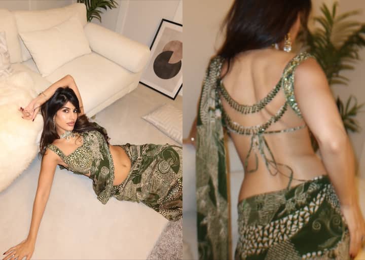 किसी फोटो में एक्ट्रेस जमीन पर लेटकर पोज देती दिख रही हैं तो किसी में अपनी बैक फ्लॉन्ट करती नजर आ रही हैं.