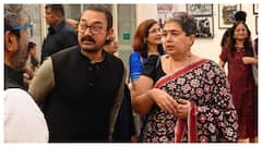 Aamir Khan Surprises Ex-Wife Reena Datta At Her Art Exhibition, She Thanks Him For 'Continuous Support'
