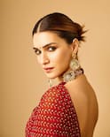 Kriti Sanon Photo: રેડ સાડીમાં અપ્સરા લાગી ક્રિતિ સેનન, અભિનેત્રીની સુંદરતા પર ફિદા થયા ફેન્સ