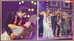 स्मृति मंधाना को संगीत में पलाश मुच्छल ने किया सरप्राइज, पहले गया 'गुलाबी आंखे' फिर किया डांस