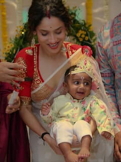 अंकिता लोखंडे ने शेयर की भतीजे के अन्नप्राशन की तस्वीरें, फैंस ने कहा- 'अब आपकी बारी'