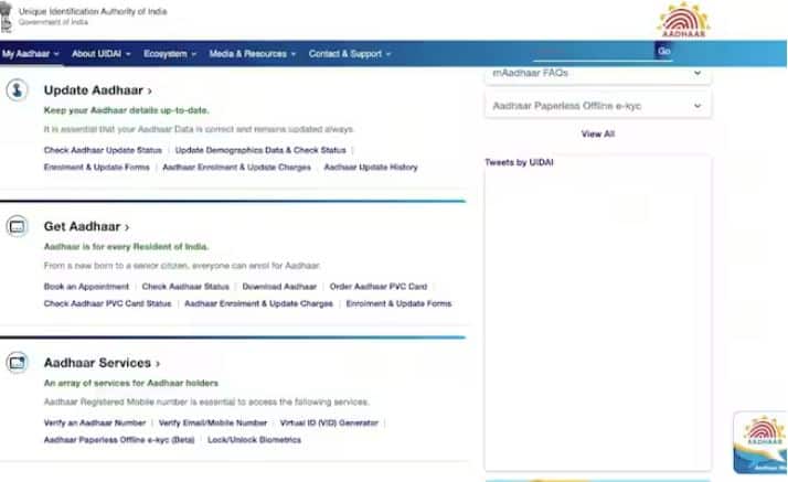 ਪਹਿਲਾਂ, ਤੁਹਾਨੂੰ UIDAI ਦੀ ਅਧਿਕਾਰਤ ਵੈੱਬਸਾਈਟ, https://uidai.gov.in/hi/ 'ਤੇ ਜਾਣ ਦੀ ਲੋੜ ਹੈ। ਇਹ ਉਹ ਥਾਂ ਹੈ ਜਿੱਥੇ ਆਧਾਰ ਨਾਲ ਸਬੰਧਤ ਸਾਰੀ ਜਾਣਕਾਰੀ ਸਟੋਰ ਕੀਤੀ ਜਾਂਦੀ ਹੈ, ਅਤੇ ਇਸਦੀ ਪ੍ਰਮਾਣਿਕਤਾ ਦੀ ਪੁਸ਼ਟੀ ਕੀਤੀ ਜਾ ਸਕਦੀ ਹੈ। ਹੋਮਪੇਜ ਆਧਾਰ ਨੰਬਰ ਦੀ ਪੁਸ਼ਟੀ ਕਰਨ ਦਾ ਵਿਕਲਪ ਪ੍ਰਦਾਨ ਕਰਦਾ ਹੈ।