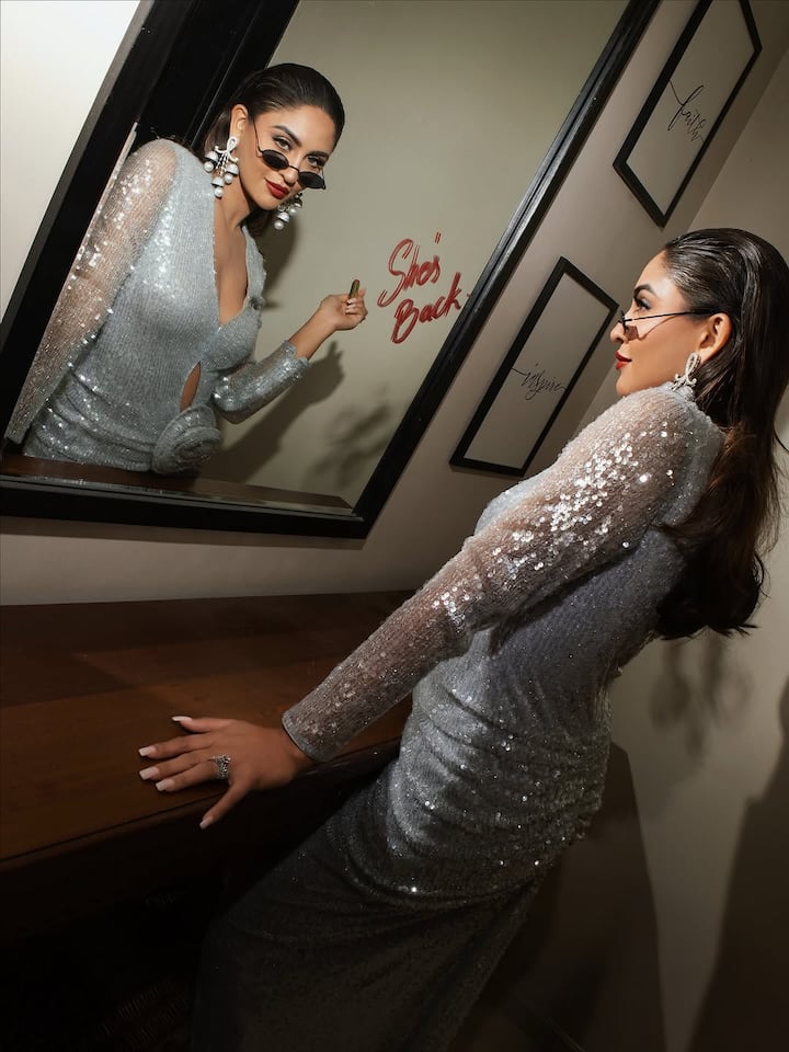 सिल्वर बॉडीकॉन ड्रेस में एक्ट्रेस का ऐसा सिजलिंग अंदाज देख कोई भी उनका दीवाना बन जाएगा.