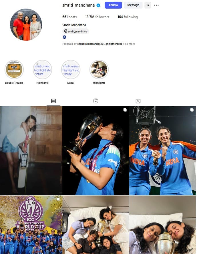 स्मृति मंधाना ने पलाश मुच्छल से तोड़ी शादी? इंस्टाग्राम से डिलीट कर दी हैं सगाई-वेडिंग सेरेमनी की फोटो