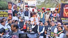 दिल्ली: महंगाई और 'वादाखिलाफी' पर कांग्रेस का हमला, बीजेपी के मुफ्त सिलेंडर योजना को बताया जुमला