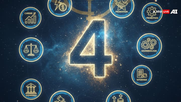 अंक ज्योतिष के अनुसार मूलांक 4 वालों के लिए साल 2026 करियर में ग्रोथ, अकास्मिक सफलता और व्यापार में बड़े बदलाव का कारण बन सकता है. ऑफिस में काम करने वाले लोगों को इस साल प्रमोशन मिलने के साथ नई जिम्मेदारियां भी मिलेंगी. बिजनेस में प्रगति धीरे ही सही लेकिन दीर्घकालिक बनी रहेगी. ऐसे छात्र जो इंजीनियरिंग, प्रशासन, कानून या मिडिया से ताल्लुक रखते हैं, उन्हें अपनी वित्तीय स्थिति मजबूत करने का अवसर प्राप्त होगा. साझेदारी में व्यापार करने से फायदा पक्का होगा, लेकिन पार्टनर भरोसेमंद होना चाहिए.