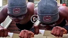 Video: कील की नोंक पर रखे चाकू को पकड़ पुश-अप्स करता दिखा शख्स, वीडियो देख थम जाएंगी सांसें