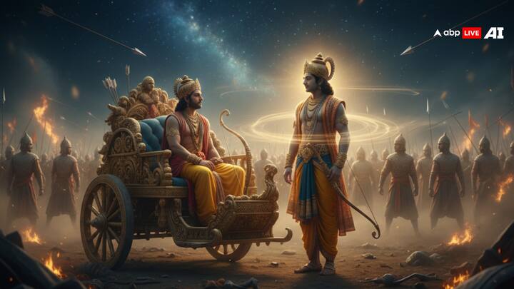 भगवद गीत के 700 श्लोकों को पढ़ने में कई घंटे लग गए, लेकिन युद्ध सिर्फ एक पल के लिए रुका. इसको लेकर कई लोगों का मानना है कि, कृष्ण के दिव्य प्रवचन के दौरान समय थोड़ी देर के लिए रुक गया था, जो टाइम डाइलेशन जैसा लगता है.