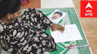 அசத்தல் படைப்பு! துணை முதல்வர் உதயநிதி ஸ்டாலினை கால்களால் வரைந்து  ஆச்சரியம்  மூட்டிய மயிலாடுதுறை மாற்றுத்திறனாளி மாணவி..!
