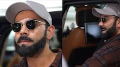 ODI सीरीज के लिए लंदन से भारत आए विराट कोहली, चेक शर्ट और काले चश्मे में लगे एकदम हीरो; वीडियो वायरल