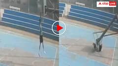 बास्केटबॉल के पोल से लटका खिलाड़ी फिर हो गया खौफनाक हादसा, मौके पर तोड़ा दम, वीडियो वायरल