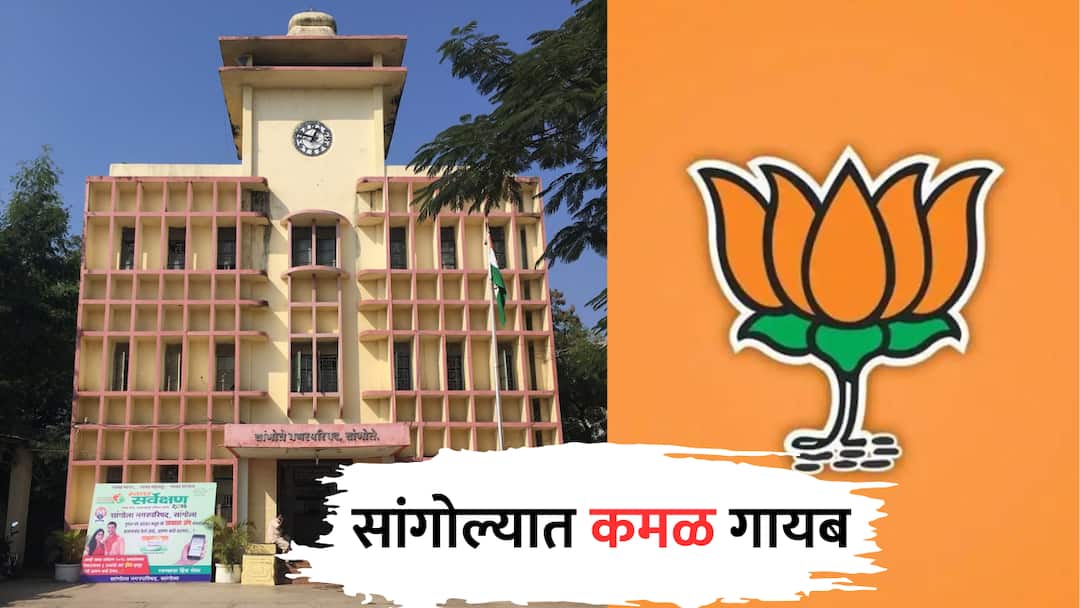 sangola nagarpalika election bjp candidate different symbol other than lotus vs shivsena shahajibapu patil solapur politics Sangola Election : सांगोल्यात आघाडी करुन लढणं भाजपच्या अंगलट, कमळ चिन्ह गायब; प्रत्येक वॉर्डमध्ये वेगळे चिन्ह, जिल्हाध्यक्षांच्या पत्नीला 'पांगुळगाडा'