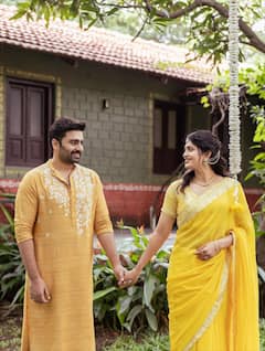 Nara Rohith Haldi Ceremony Photos: ఫంక్షన్ జరిగిన నెల తర్వాత... హల్దీ వేడుకలో నారా రోహిత్ - సిరి లేళ్ల హ్యాపీ మూమెంట్స్