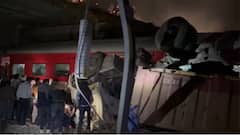 Garib Rath Narrowly Escapes Disaster As Loaded Dumper Falls Onto Train In Barabanki: VIDEO